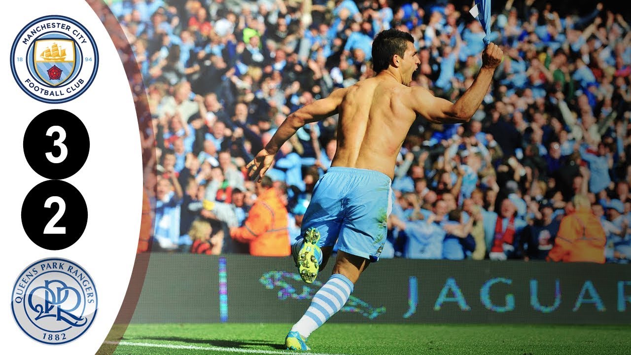 Manchester City City vs QPR Premier League 3-2 2011/2012 Full Highlights HD